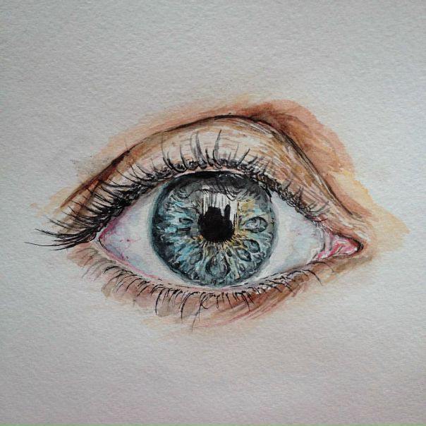 #акварель #гелевые_ручки #yanita_draw