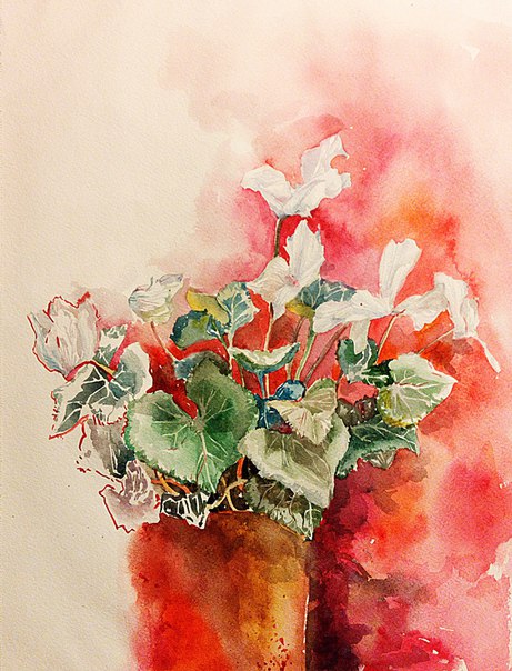 #Александра_Христевич #акварель #гуашь