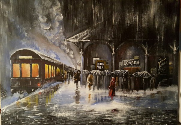 Акрил, холст 50/70