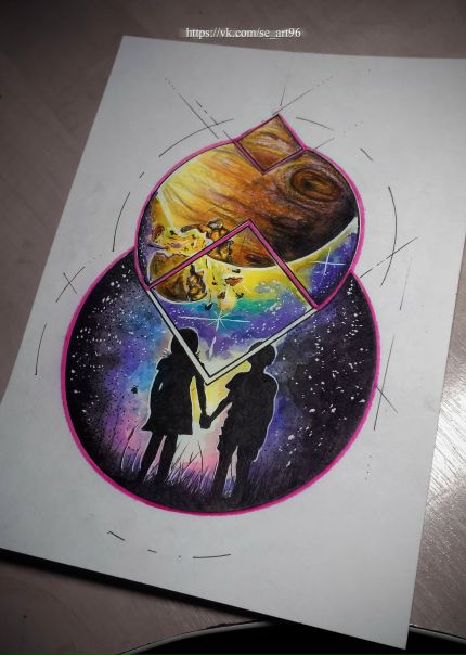 #Акварель #Карандаши #Евгений_Штырхунов