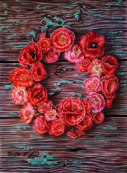 #цветные_карандаши #Вероника_Вершлер