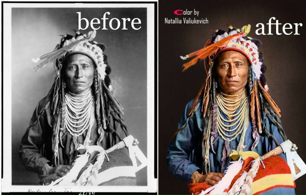 Хебе-теэ-цэ, шошонский индеец. Роуз и Хопкинс, фотограф. 1899 год. Остальных индейцев можете найти здесь 