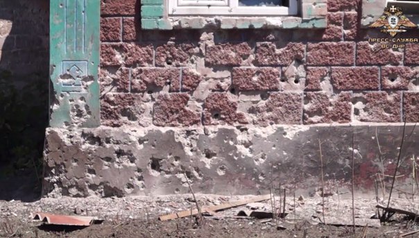 Последствия обстрела поселка Крутая Балка 