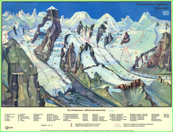 Карта с элементами горного рельефа. Можно распечатать или сохранить к себе на рабочий стол. Ты работаешь, а твоё подсознание запоминает.