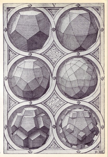 Книга немецкого ювелира Венцеля Ямницера (1508 — 1585) про Платоновы тела